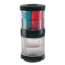 Hella Marine Tri-Color Navigation Light/Anchor Navigation Lamp- Incandescent - 2nm - Black Housing - 12V [002984601] - Wholesaler Elite LLC