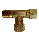 Uflex Male Run T-Fitting - 3/8" x 3/8" Tube x 1/4" NPT [171CA-6-4] - Wholesaler Elite LLC