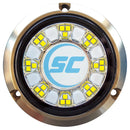Shadow-Caster SCR-24 Bronze Underwater Light - 24 LEDs - Bimini Blue/Great White [SCR-24-BW-BZ-10] - Wholesaler Elite LLC