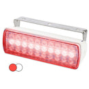 Hella Marine Sea Hawk XL Dual Color LED Floodlights - Red/White LED - White Housing [980950051] - Wholesaler Elite LLC