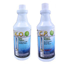 Raritan Potty Pack w/K.O. Kills Odors C.P. Cleans Potties - 1 of Each - 32oz Bottles [1PPOT] - Wholesaler Elite LLC