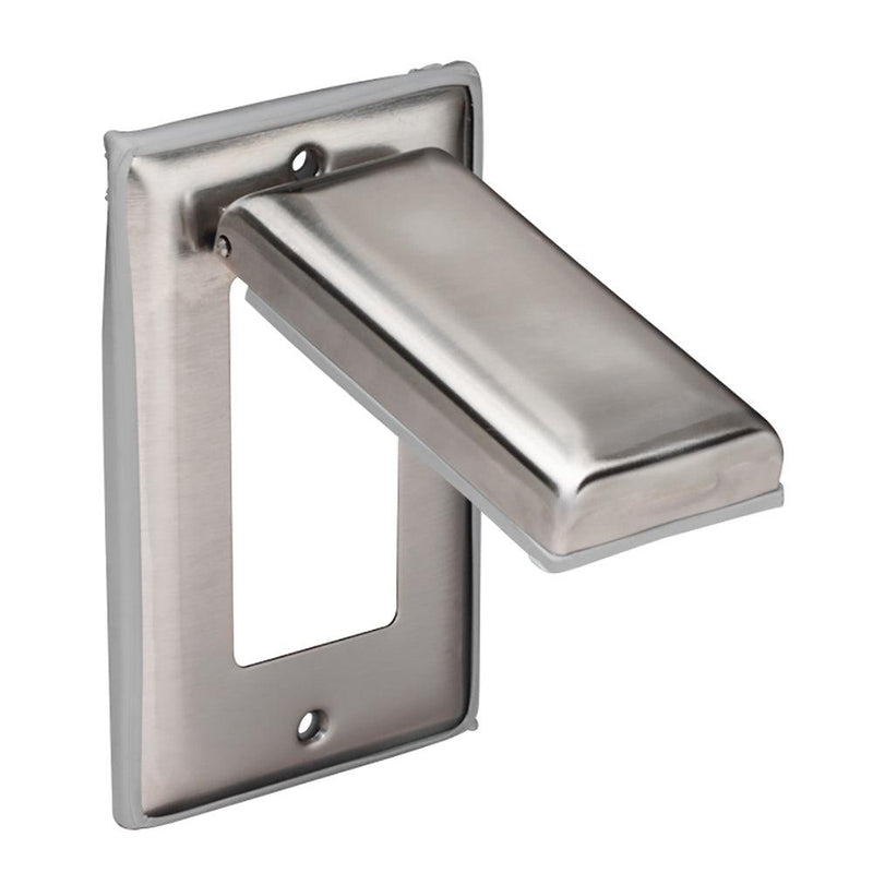 Marinco Stainless Steel Cover w/Lift Lid f/GFCI Receptacle [7879CR-FI] - Wholesaler Elite LLC