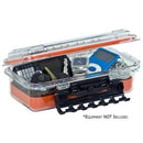 Plano Waterproof Polycarbonate Storage Box - 3500 Size - Orange/Clear [145000] - Wholesaler Elite LLC