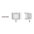 RIGID Industries D-SS Series PRO Flood LED Surface Mount - Pair - Black [262113] - Wholesaler Elite LLC