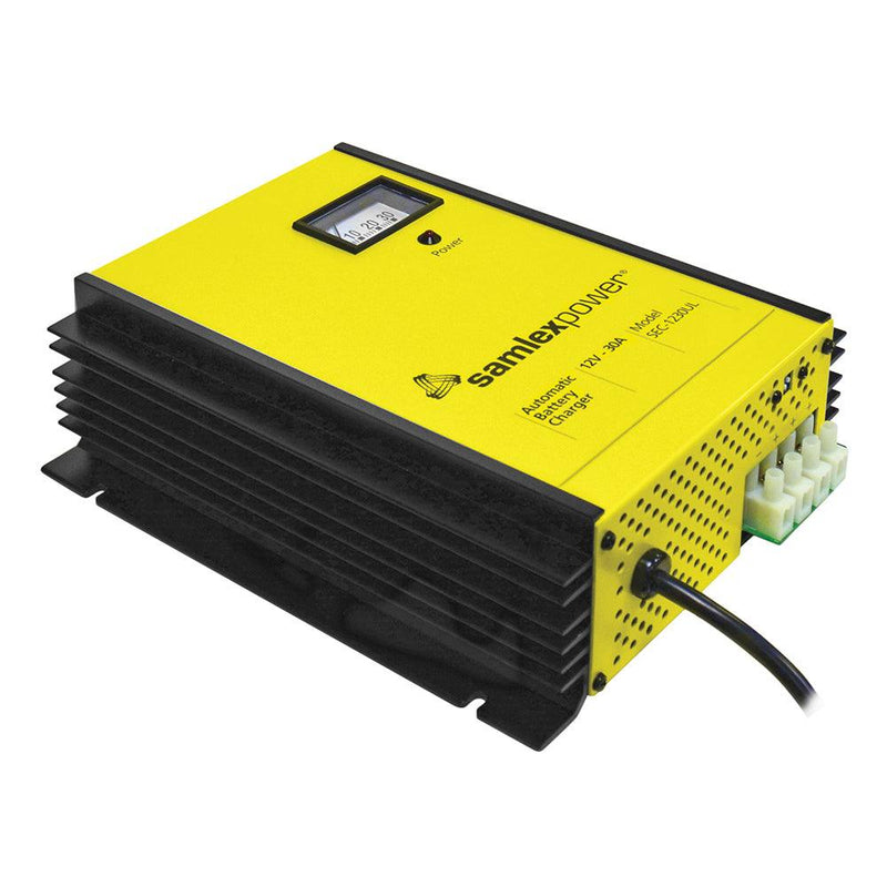 Samlex 30A Battery Charger - 12V - 3-Bank - 3-Stage w/Dip Switch Lugs [SEC-1230UL] - Wholesaler Elite LLC