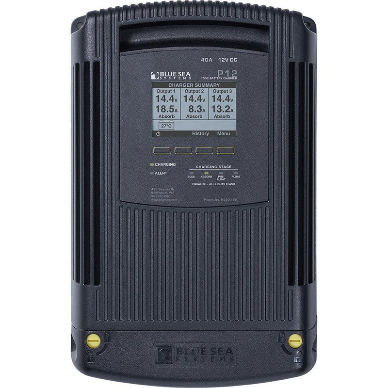 Blue Sea 7532 P12 Gen2 Battery Charger - 40A - 3-Bank [7532] - Wholesaler Elite LLC