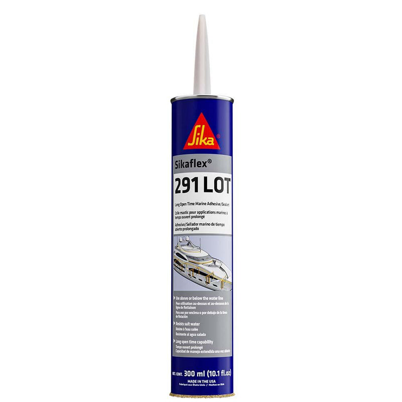 Sika Sikaflex 291 LOT Slow Cure Adhesive Sealant 10.3oz(300ml) Cartridge - White [90925] - Wholesaler Elite LLC