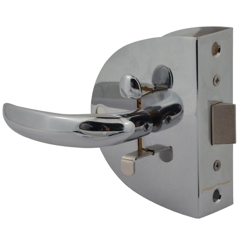 Southco Compact Swing Door Latch - Chrome - Non-Locking [MC-04-123-10] - Wholesaler Elite LLC