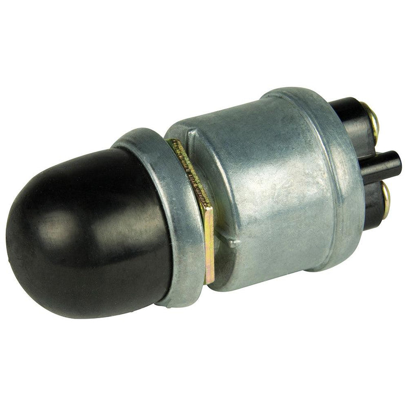 BEP 2-Position SPST Heavy-Duty Push Button Switch w/Cover - OFF/(ON) - 35 Amp [1001508] - Wholesaler Elite LLC