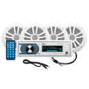 Boss Audio MCK632WB.64 Marine Stereo 2 Pairs of 6.5" Speaker Kit - White [MCK632WB.64] - Wholesaler Elite LLC