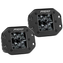 RIGID Industries D-Series PRO Flush Mount - Spot LED - Midnight Edition - Pair - Black [212213BLK] - Wholesaler Elite LLC