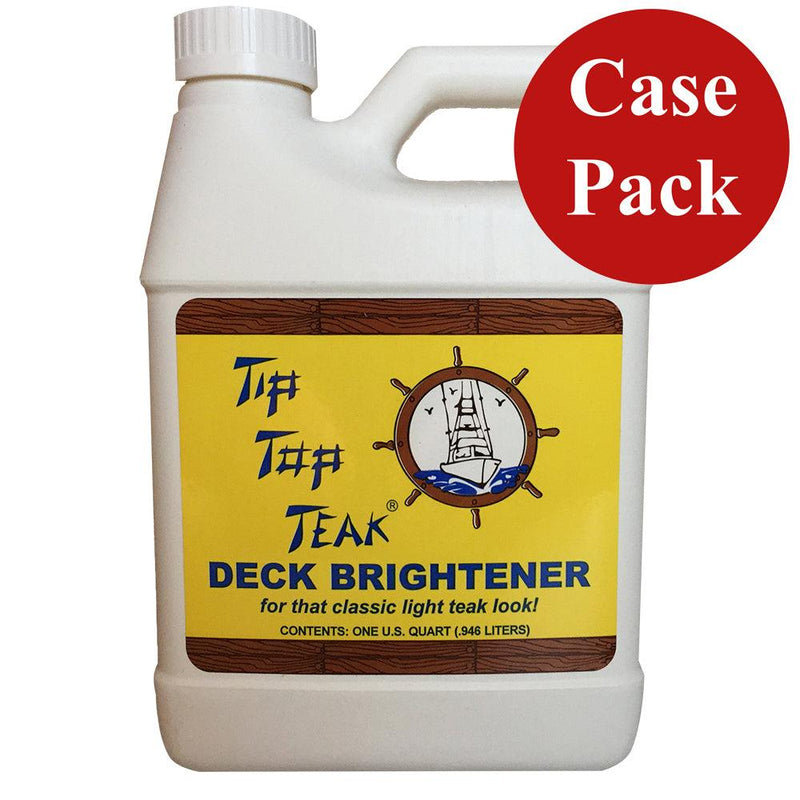 Tip Top Teak Tip Top Teak Deck Brightener - Quart - *Case of 12* [TB 3001CASE] - Wholesaler Elite LLC
