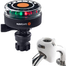 Navisafe Navilight 2NM Tricolor w/Navimount Base Rail Mount - White [340KIT3] - Wholesaler Elite LLC