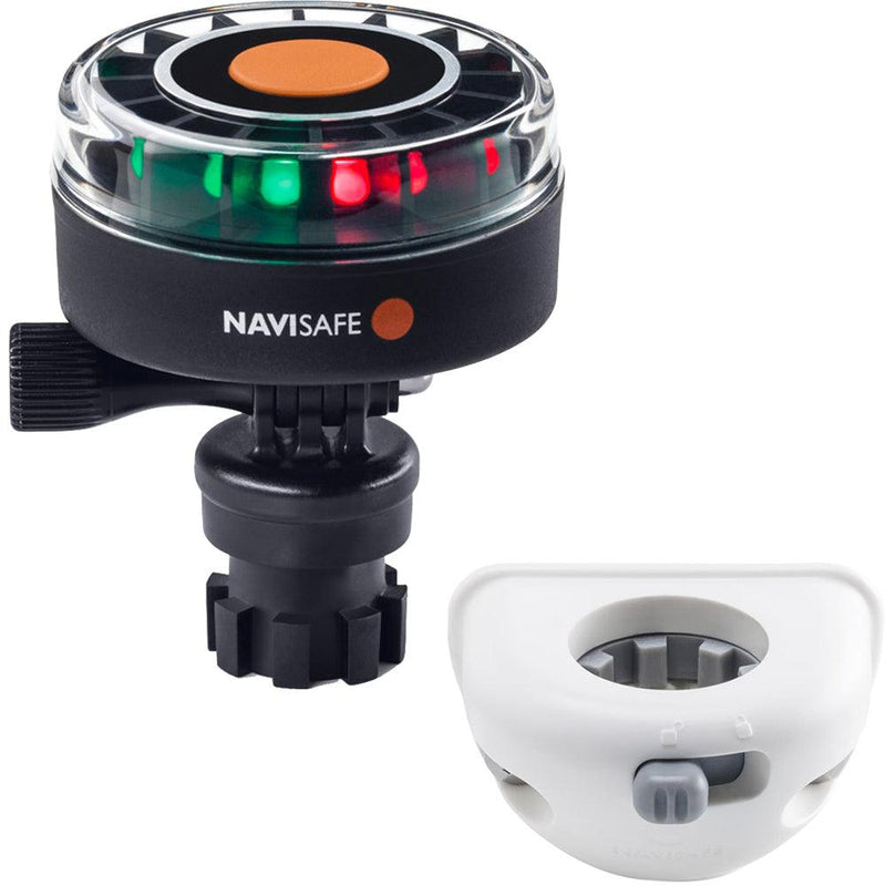 Navisafe Navilight 2NM Tricolor w/Navimount Base Vertical Mount - White [340KIT6] - Wholesaler Elite LLC