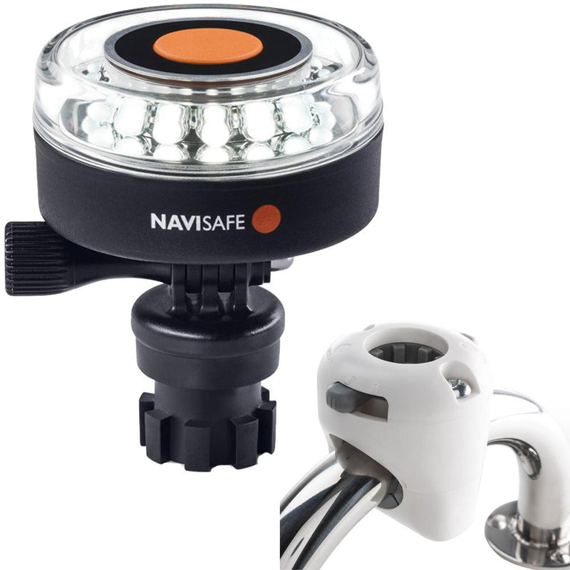 Navisafe Navilight 360 2NM White w/Navimount Base Rail Mount - White [040KIT3] - Wholesaler Elite LLC