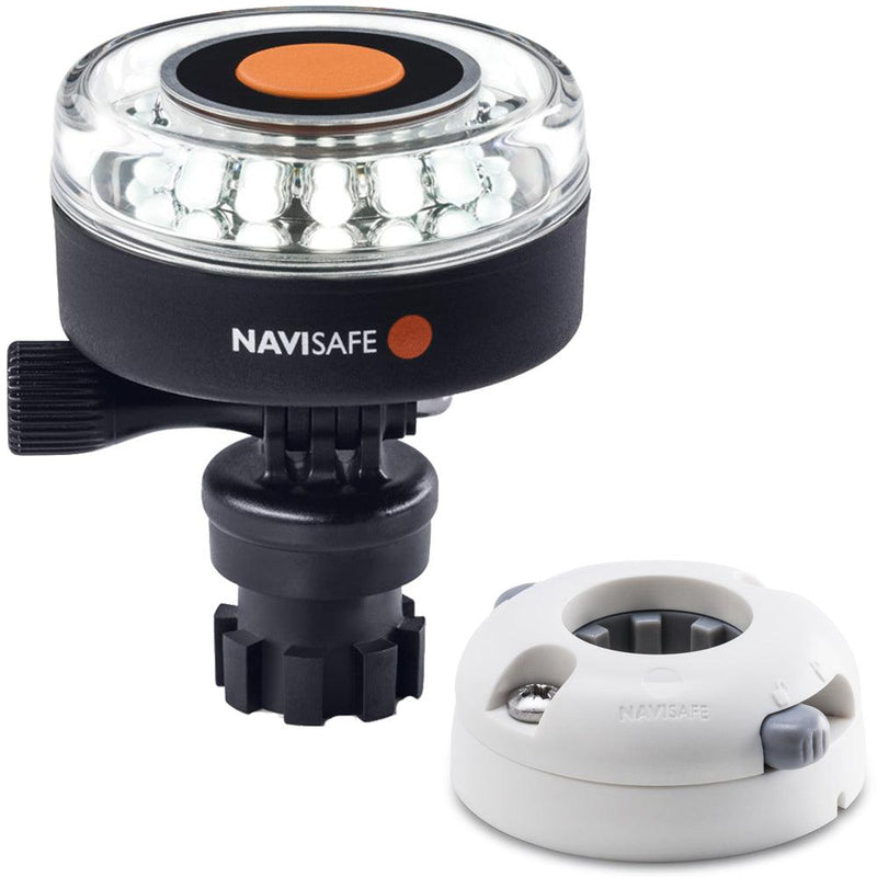 Navisafe Navilight 360 2NM White w/Navimount Base Horizontal Mount - White [040KIT5] - Wholesaler Elite LLC