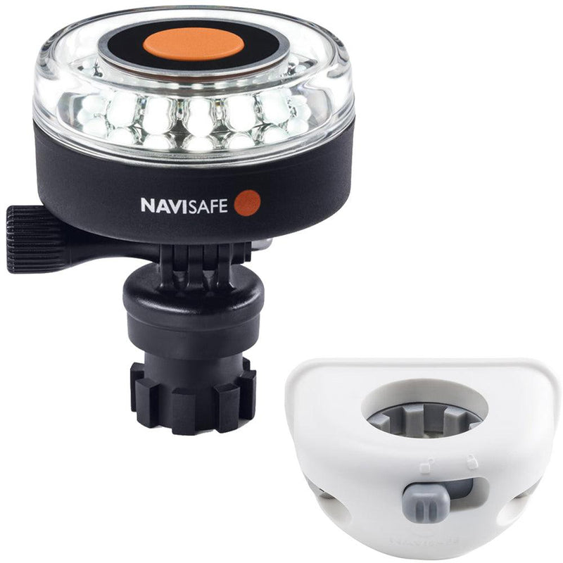 Navisafe Navilight 360 2NM White w/Navimount Base Vertical Mount - White [040KIT6] - Wholesaler Elite LLC
