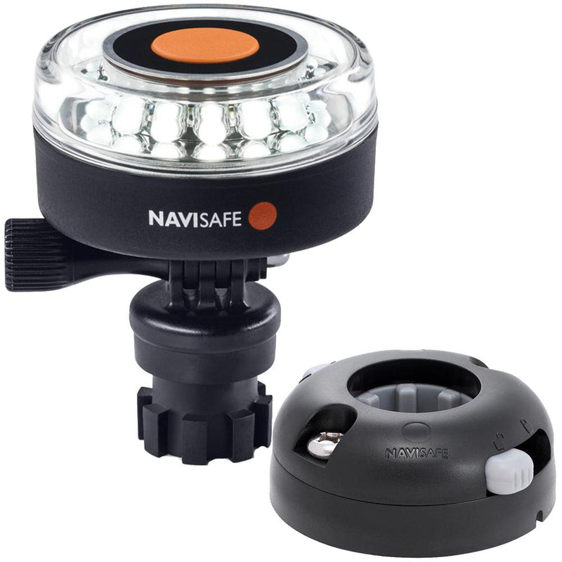 Navisafe Navilight 360 2NM White w/Navimount Base Horizontal Mount - Black [040KIT7] - Wholesaler Elite LLC