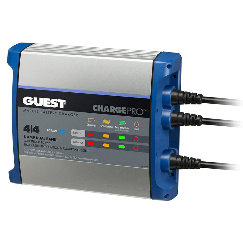 Guest On-Board Battery Charger 8A / 12V - 2 Bank - 120V Input [2707A] - Wholesaler Elite LLC