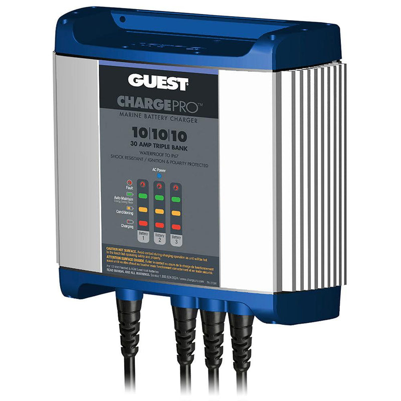 Guest On-Board Battery Charger 30A / 12V - 3 Bank - 120V Input [2731A] - Wholesaler Elite LLC