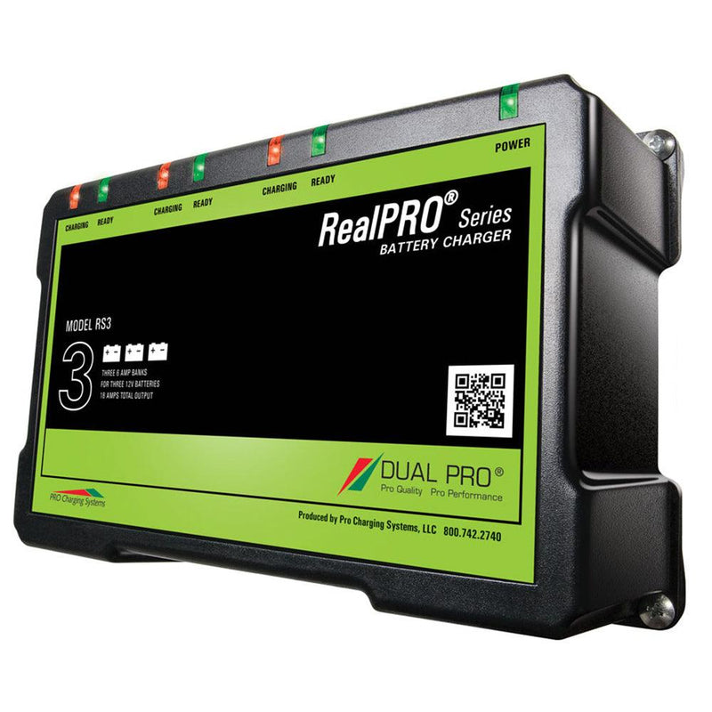 Dual Pro RealPRO Series Battery Charger - 18A - 3-6A-Banks - 12V-36V [RS3] - Wholesaler Elite LLC