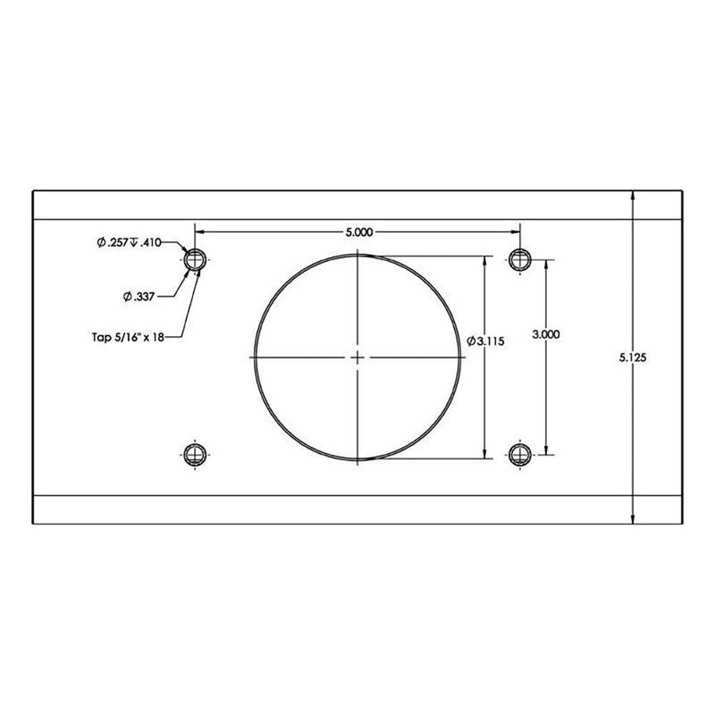 TACO T-Top Extrusion Plate Pre-Drilled for Grand Slams - 20" - Pair [GSE-1939BSA20] - Wholesaler Elite LLC