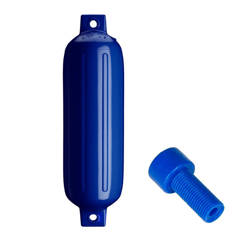 Polyform G-4 Twin Eye Fender 6.5" x 22" - Cobalt Blue w/Adapter [G-4-COBALT BLUE] - Wholesaler Elite LLC