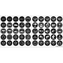 Blue Sea 4230 Push Button Switch Label Kit [4230] - Wholesaler Elite LLC