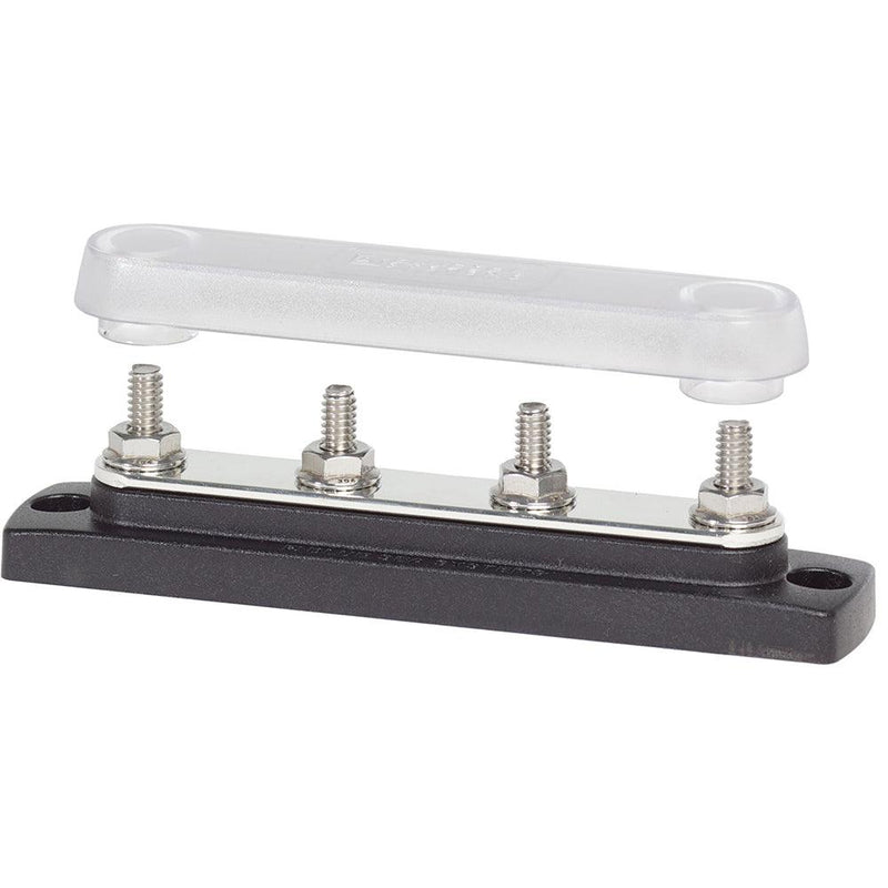 Blue Sea 2307 Common 150A BusBar - (4) 1/4"-20 Studs w/Cover [2307] - Wholesaler Elite LLC