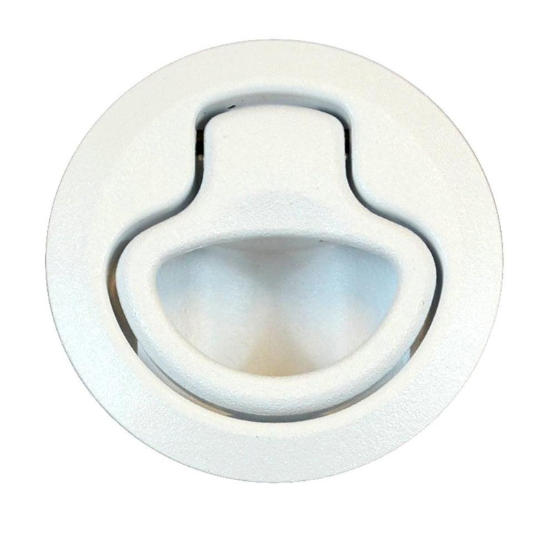 Southco Flush Pull Latch - Pull To Open - Non-Locking White Plastic [M1-63-1] - Wholesaler Elite LLC