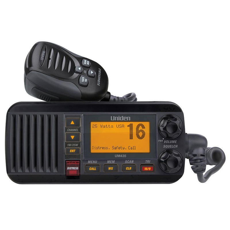 Uniden UM435 Fixed Mount VHF Radio - Black [UM435BK] - Wholesaler Elite LLC