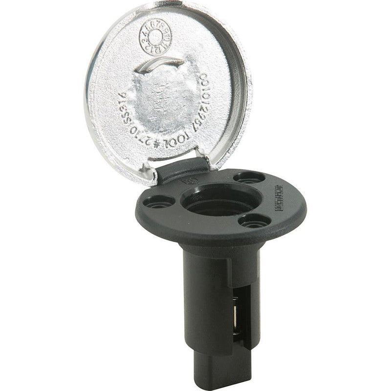 Attwood LightArmor Plug-In Base - 2 Pin - Stainless Steel - Round [910R2PSB-7] - Wholesaler Elite LLC