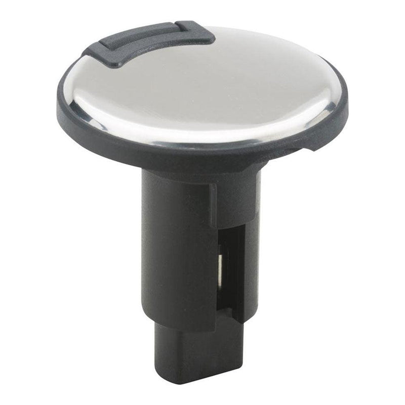Attwood LightArmor Plug-In Base - 2 Pin - Stainless Steel - Round [910R2PSB-7] - Wholesaler Elite LLC