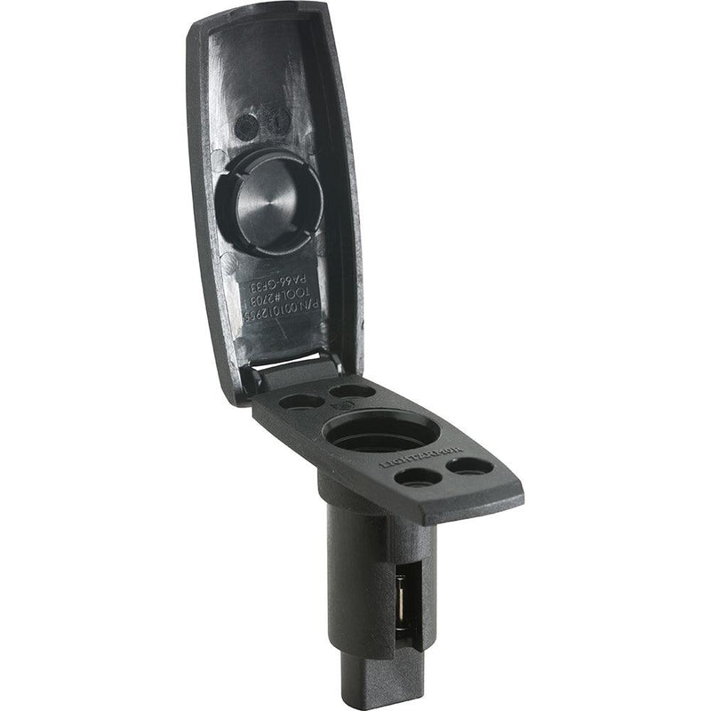 Attwood LightArmor Plug-In Base - 2 Pin - Black - Rectangle [910V2PB-7] - Wholesaler Elite LLC