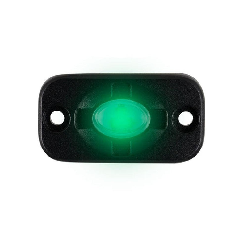 HEISE Auxiliary Accent Lighting Pod - 1.5" x 3" - Black/Green [HE-TL1G] - Wholesaler Elite LLC