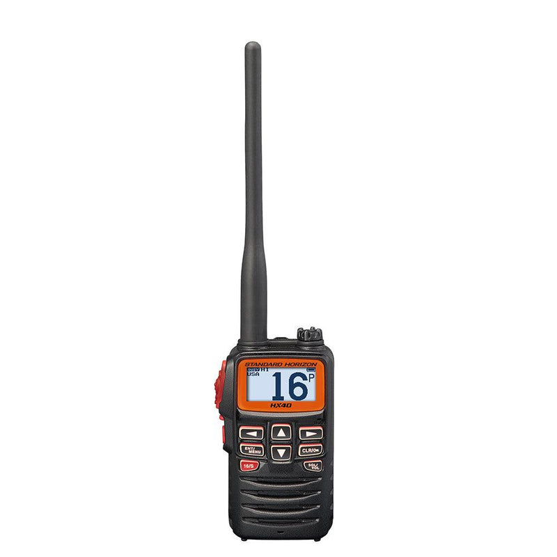 Standard Horizon HX40 Handheld 6W Ultra Compact Marine VHF Transceiver w/FM Band [HX40] - Wholesaler Elite LLC