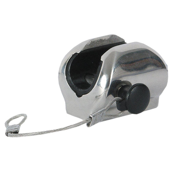 TACO Flat Deck Hinge w/Pin Lanyard - Fits 7/8" Tube [F13-0241/244BN-1] - Wholesaler Elite LLC