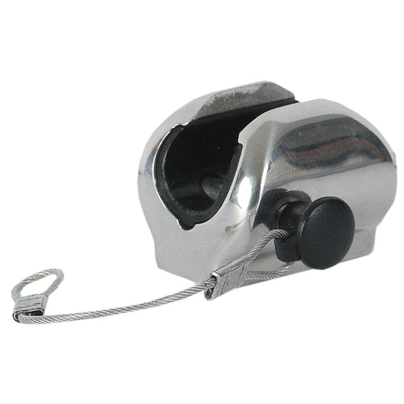 TACO Flat Deck Hinge w/Pin Lanyard - Fits 7/8" Tube [F13-0241/244BN-1] - Wholesaler Elite LLC
