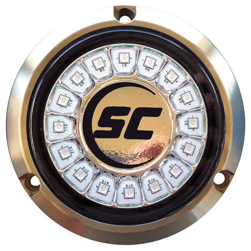 Shadow-Caster Great White Single Color Underwater Light - 16 LEDs - Bronze [SCR-16-GW-BZ-10] - Wholesaler Elite LLC