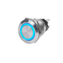 Blue Sea 4161 SS Push Button Switch - Off-(On) - Blue - 10A [4161] - Wholesaler Elite LLC