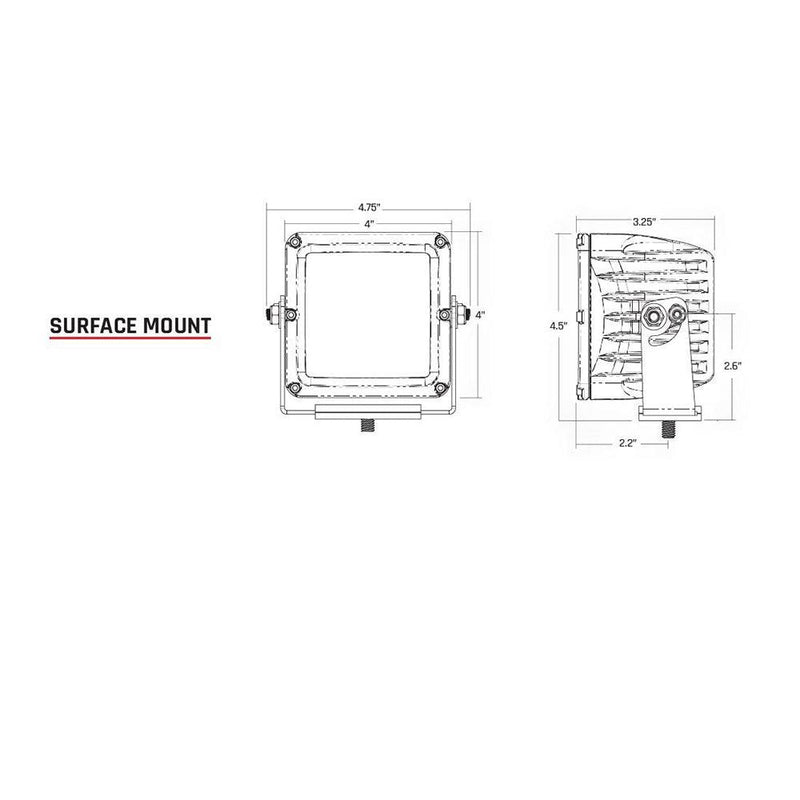 RIGID Industries D-XL PRO Diffused - Pair - Black [322313] - Wholesaler Elite LLC