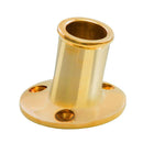 Whitecap Top-Mounted Flag Pole Socket Polished Brass - 3/4" ID [S-5001B] - Wholesaler Elite LLC