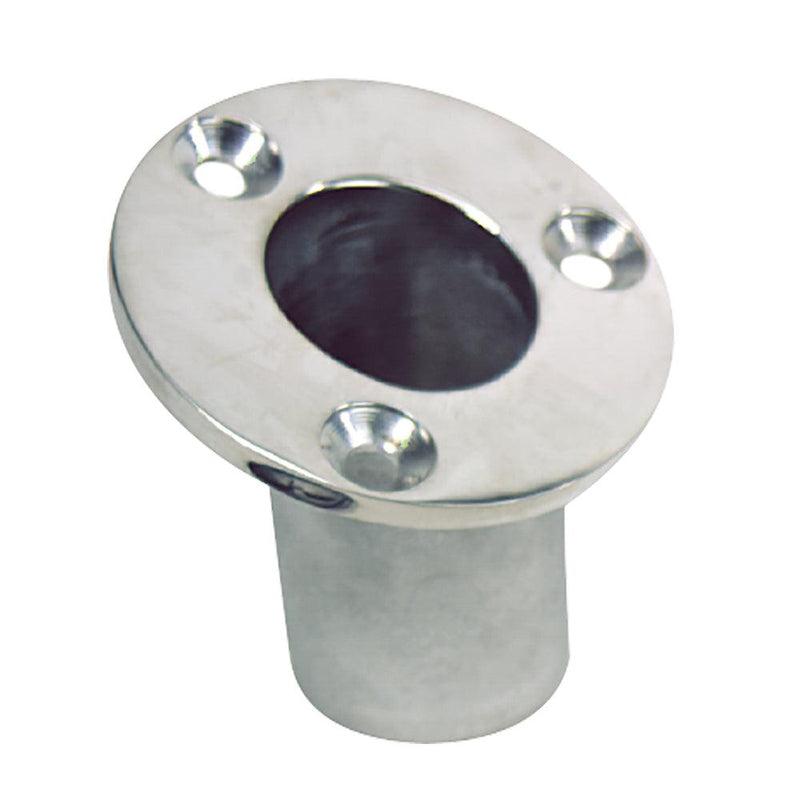 Whitecap Flush Mount Flag Pole Socket - Stainless Steel - 1-1/4" ID [6170] - Wholesaler Elite LLC