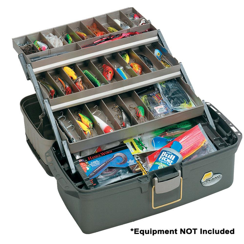 Plano Guide Series Tray Tackle Box - Graphite/Sandstone [613403] - Wholesaler Elite LLC
