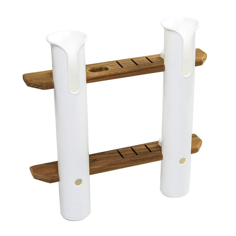 Whitecap Teak 2-Rod Tournament Storage Rack [63448] - Wholesaler Elite LLC