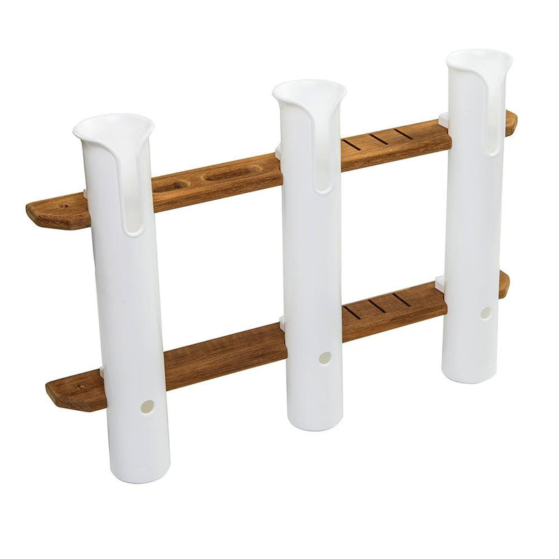 Whitecap Teak 3-Rod Tournament Storage Rack [63449] - Wholesaler Elite LLC