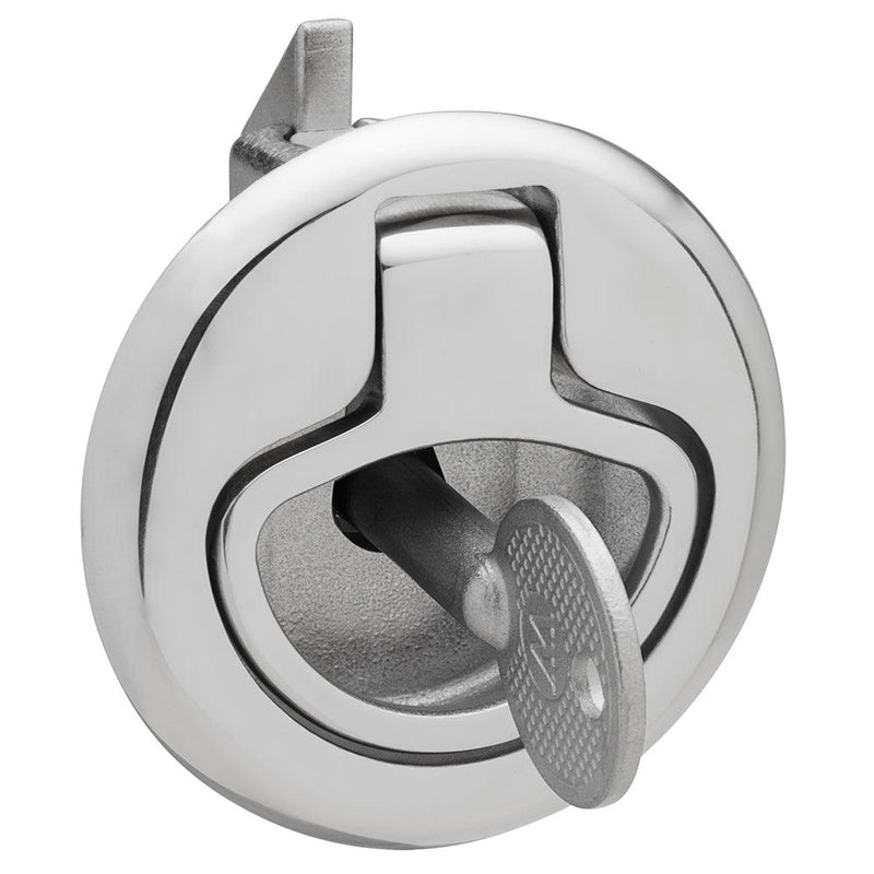 Whitecap Slam Latch Stainless Steel Locking Ring Pull [6136C] - Wholesaler Elite LLC