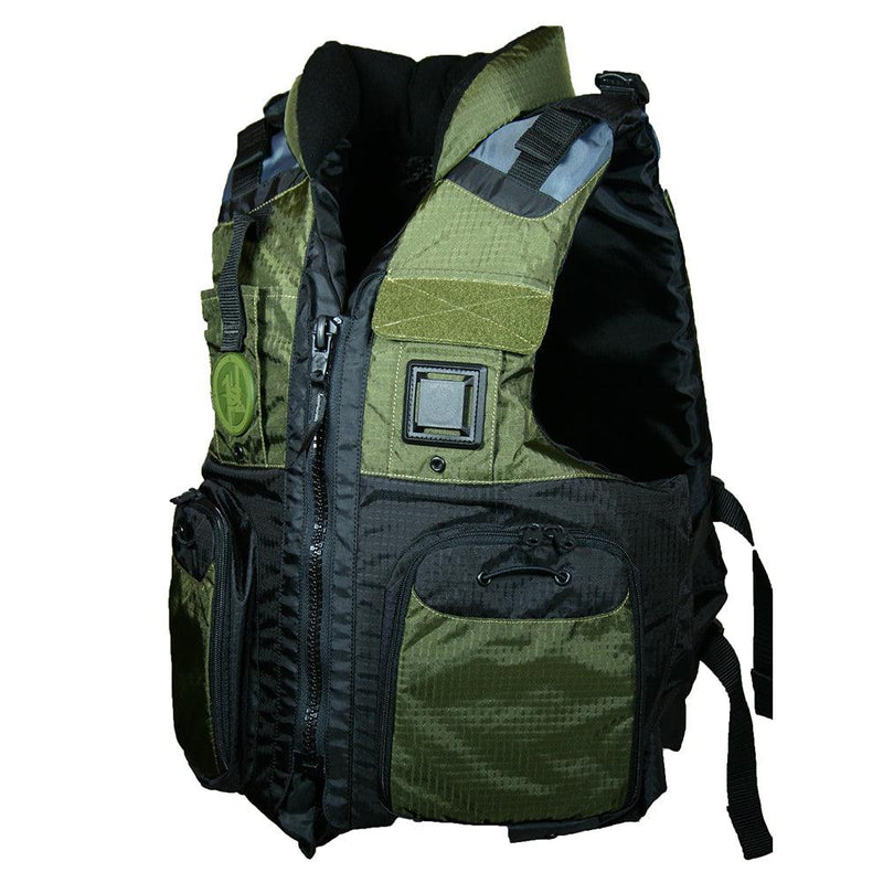 First Watch AV-800 Four Pocket Flotation Vest - OD Green - Small to Medium [AV-800-GN-S/M] - Wholesaler Elite LLC