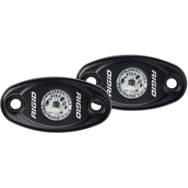 RIGID Industries A-Series Black High Power LED Light - Pair - Warm White [482073] - Wholesaler Elite LLC