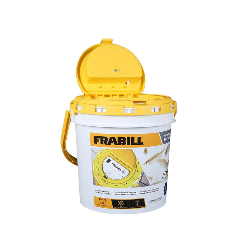 Frabill Dual Fish Bait Bucket w/Aerator Built-In [4825] - Wholesaler Elite LLC